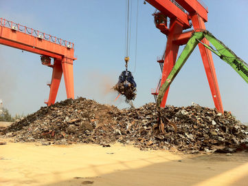 China 35 toneladas de + grúa eléctrica resistente del cubo del gancho agarrador 35 toneladas y de 16 toneladas/10 toneladas y de pórtico de la tirada magnética para la yarda del pedazo proveedor