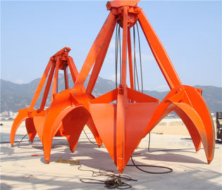 China ³ mecánico del gancho agarrador los 5m de la cáscara de naranja de las cuerdas 16T para la piedra de la arena de Loadiing/los pedazos y el mineral de acero proveedor